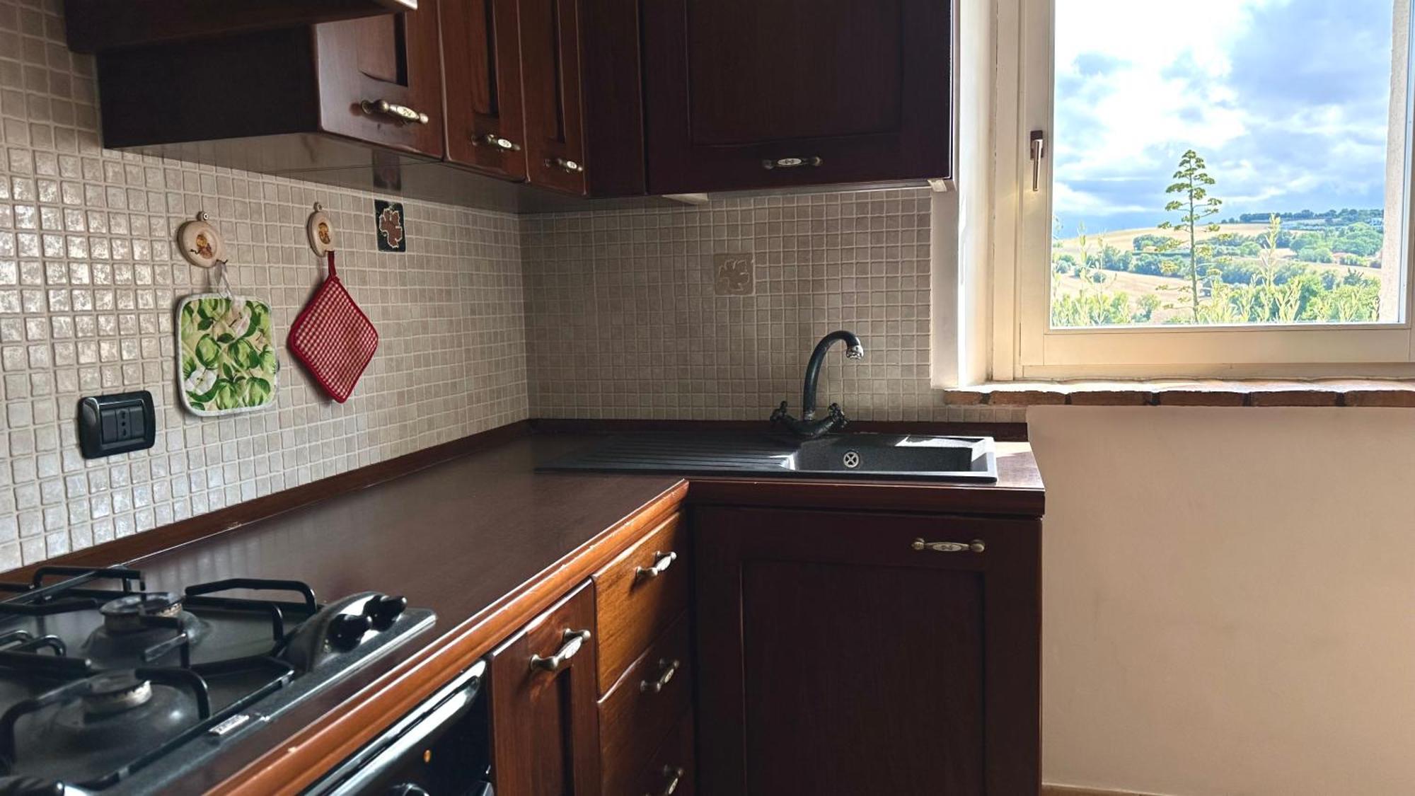S214 - Sirolo, Trilocale Con Giardino In Zona Tranquilla Apartamento Exterior foto